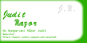 judit mazor business card
